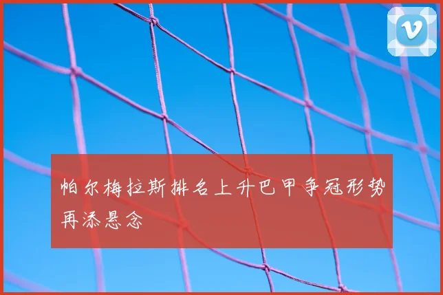 帕尔梅拉斯排名上升巴甲争冠形势再添悬念